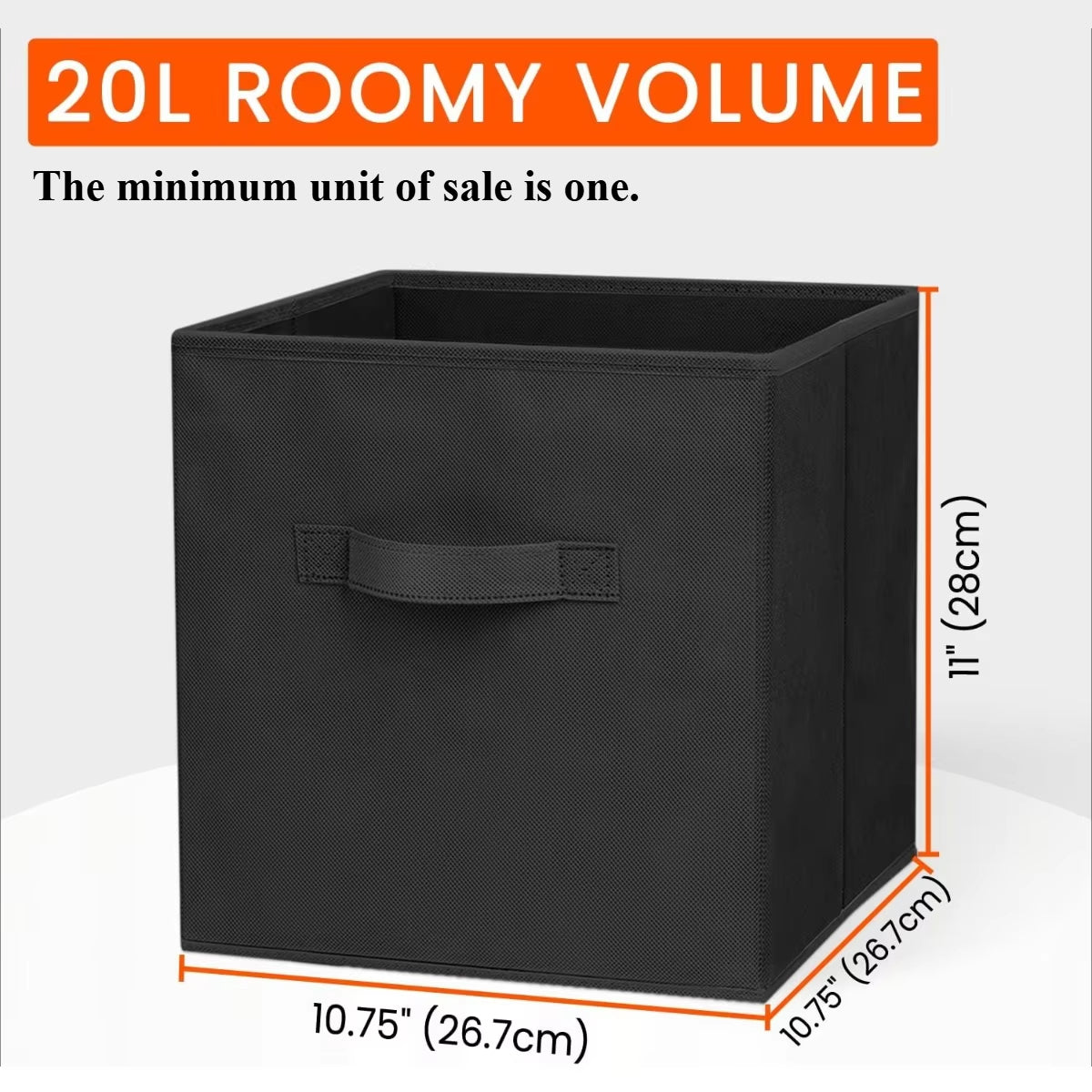 Heavy Duty Collapsible Storage Organizer Bins Storage Cubes For Shelves Closet Clothes Blankets Toy 5