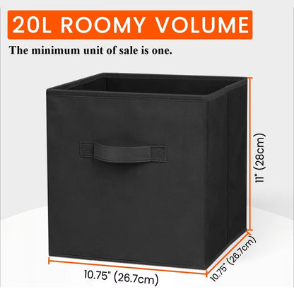 Heavy Duty Collapsible Storage Organizer Bins Storage Cubes For Shelves Closet Clothes Blankets Toy 5