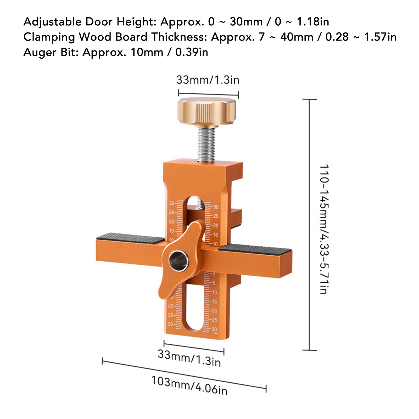 Adjustable Aluminium Alloy Jig Tool Set For Imbot Cabinet Door Mounting Woodworking Position Levele 4