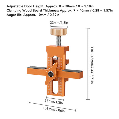 Adjustable Aluminium Alloy Jig Tool Set For Imbot Cabinet Door Mounting Woodworking Position Levele 6