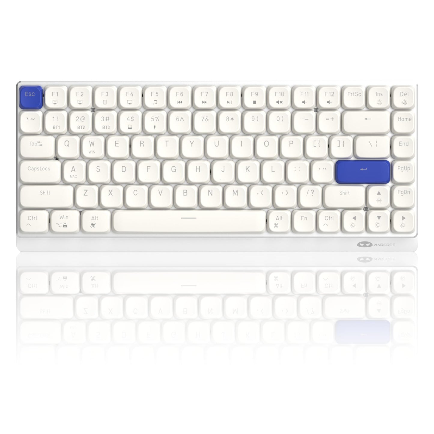 Wireless RGB Mechanical Keyboard Moon84 24GHz Bluetooth USBC Wired Office White Triple Mode For PC  5