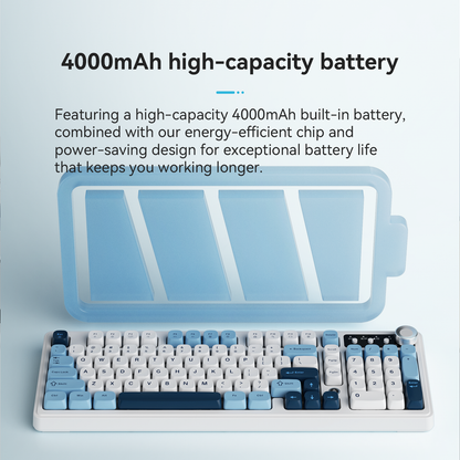 Long Battery Life Mechanical Feel RGB Wired Keyboard With Ergonomics 3
