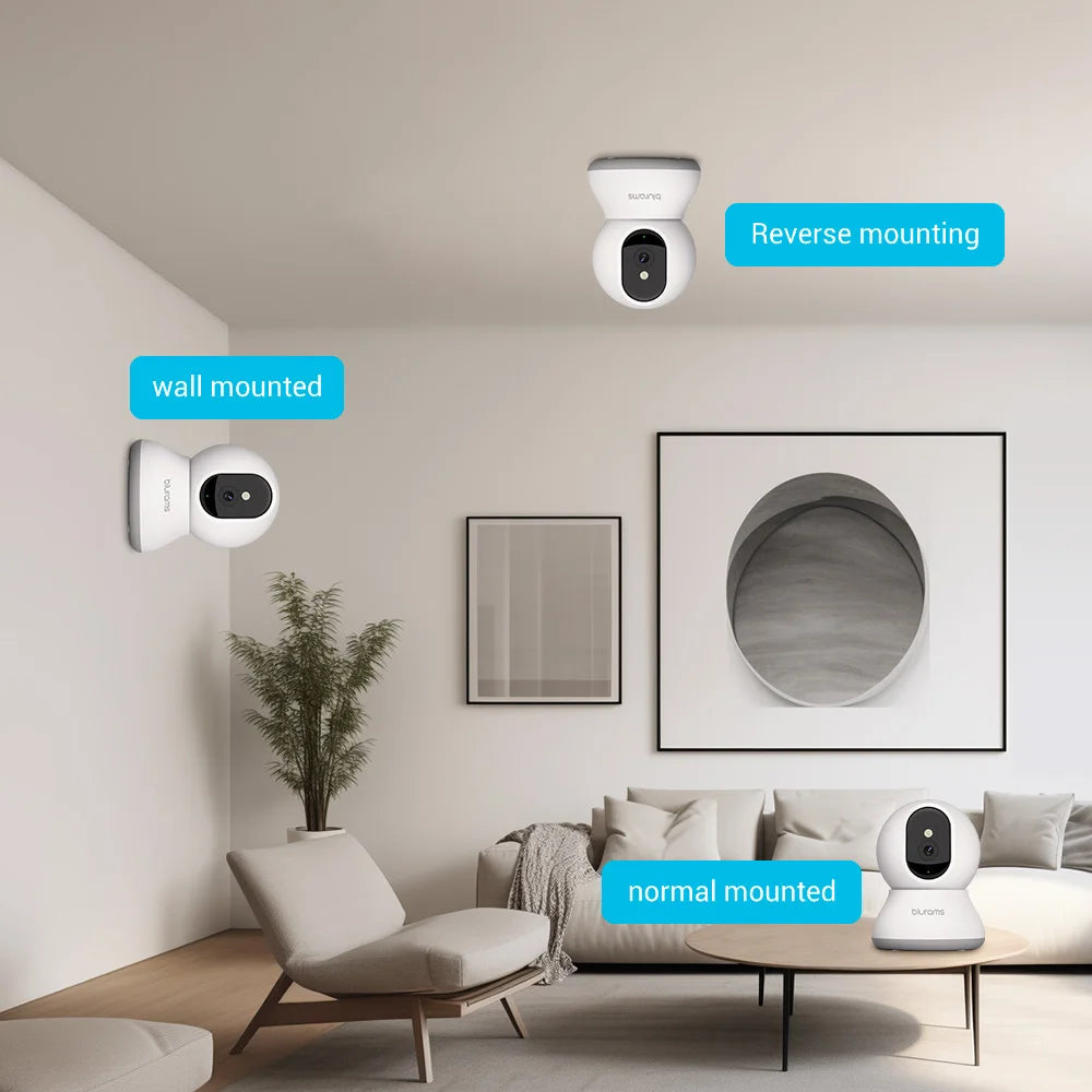 Indoor Security Camera, One-Touch Call Update for Dog Elder Monitoring