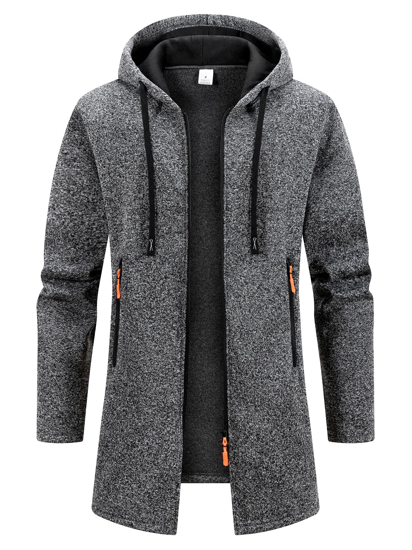 Zipper Hooded Oversize Winter Warm Jacket New Streetwear Mens Long Sleeve Sweatshirts For Men 4
