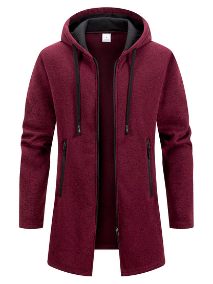 Zipper Hooded Oversize Winter Warm Jacket New Streetwear Mens Long Sleeve Sweatshirts For Men 6