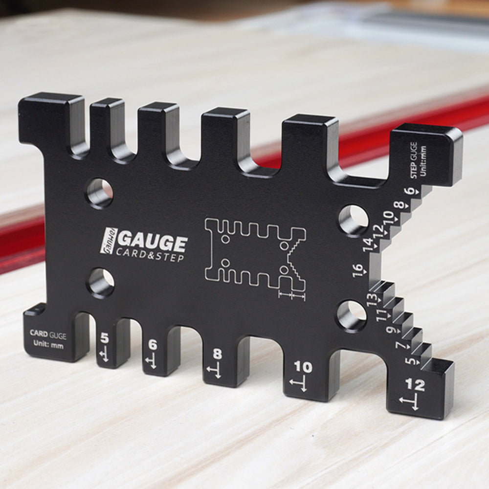 Precision Woodworking Caliper, Aluminum Dovetail Jig & Height Gauge Tool for Cabinet, Fall Winter DIY Project