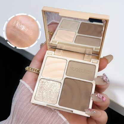 Matte Facial Highlighter Makeup Palette Shimmer Powder For Brighten Contour Lasting Glow Face Cosme 6