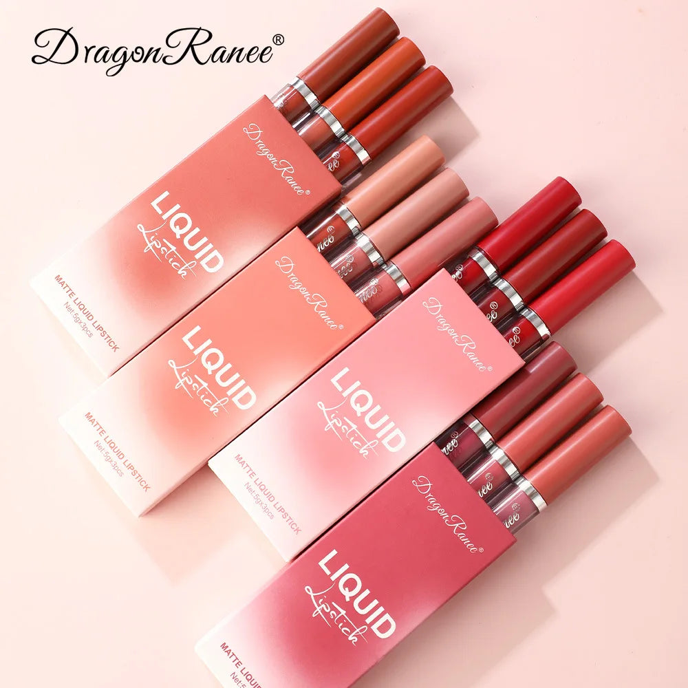 Long Lasting Matte Liquid Lipsticks Set Waterproof Beauty Cosmetics for Women