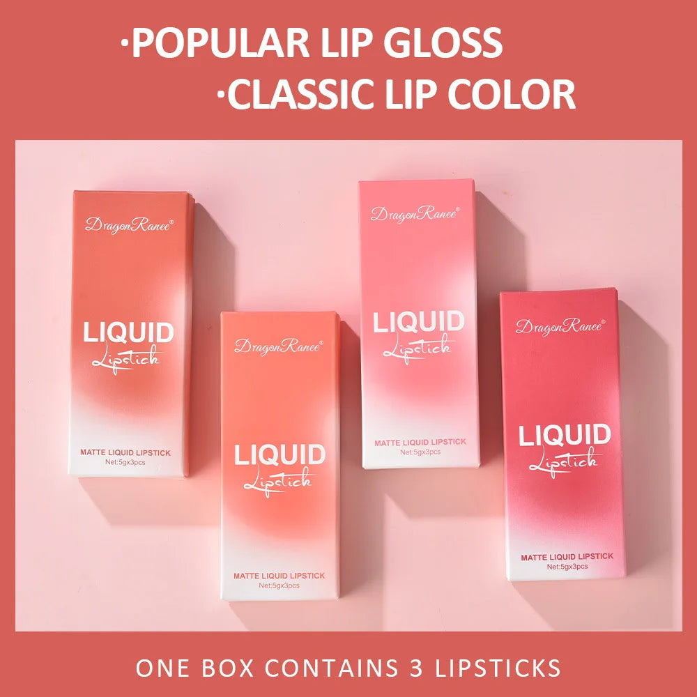Long Lasting Matte Liquid Lipsticks Set Waterproof Korean Beauty Cosmetics For Women 1