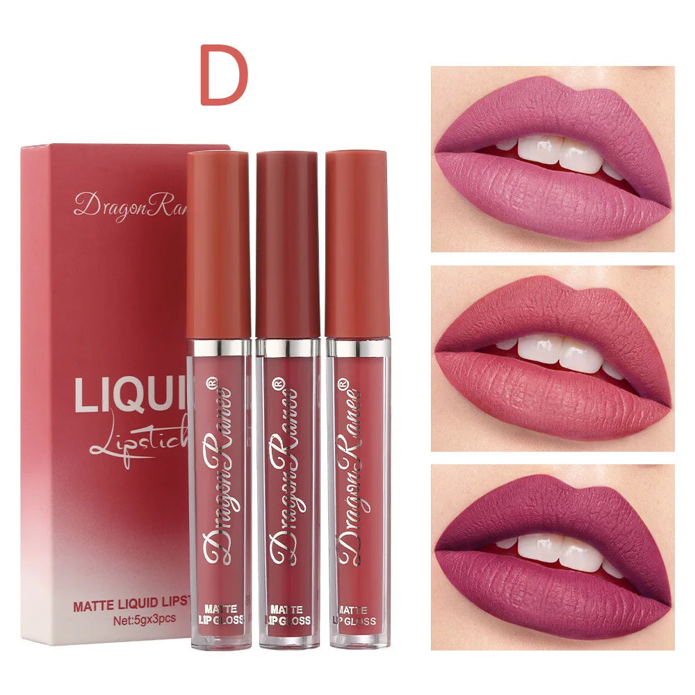 Long Lasting Matte Liquid Lipsticks Set Waterproof Korean Beauty Cosmetics For Women 8