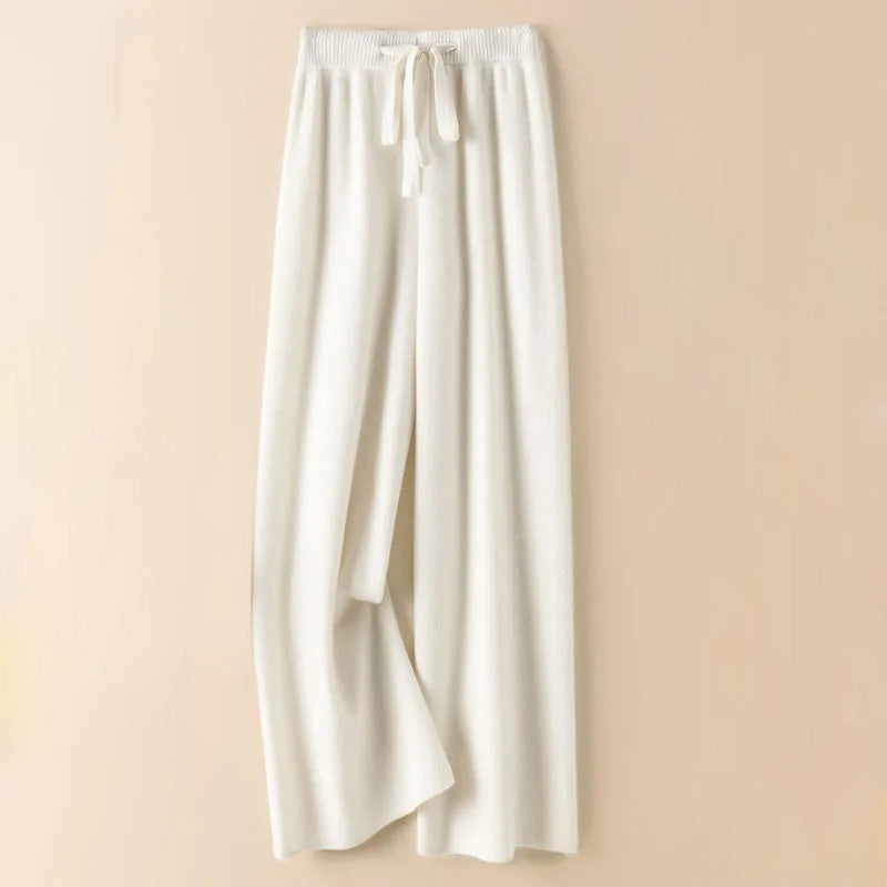 Soft Elastic High Waist Women Pants Thick Warm Knitted Casual Chic Korean Fashion AnkleLength 4