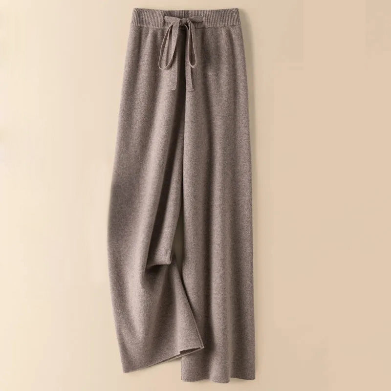 Soft Elastic High Waist Women Pants Thick Warm Knitted Casual Chic Korean Fashion AnkleLength 8