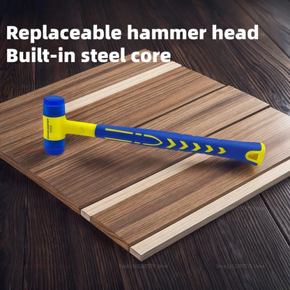 Insulated AllPurpose Double Headed Hammer Rubber Handle Heavy Duty Tool 2