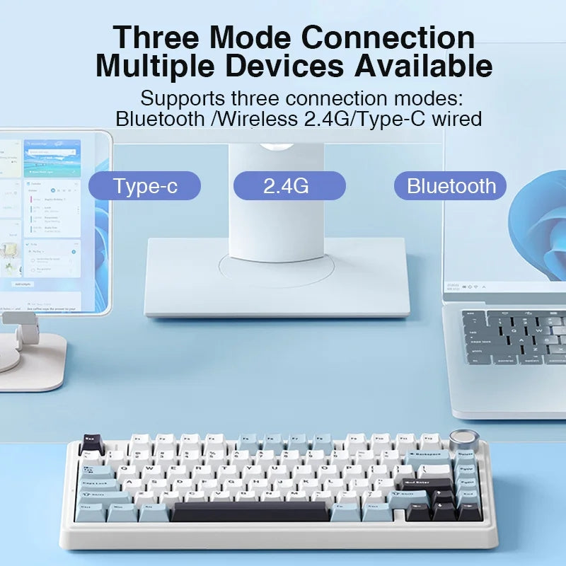 Mechanical Gaming Keyboard Bluetooth Wired For Laptop And PC 2