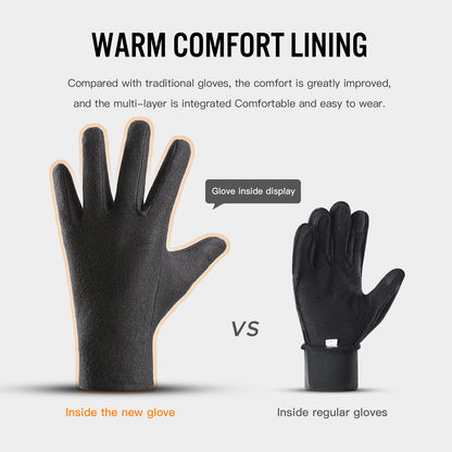 Winter Motorcycle Heated Gloves Waterproof Thermal Rechargeable Electric Gloves 4