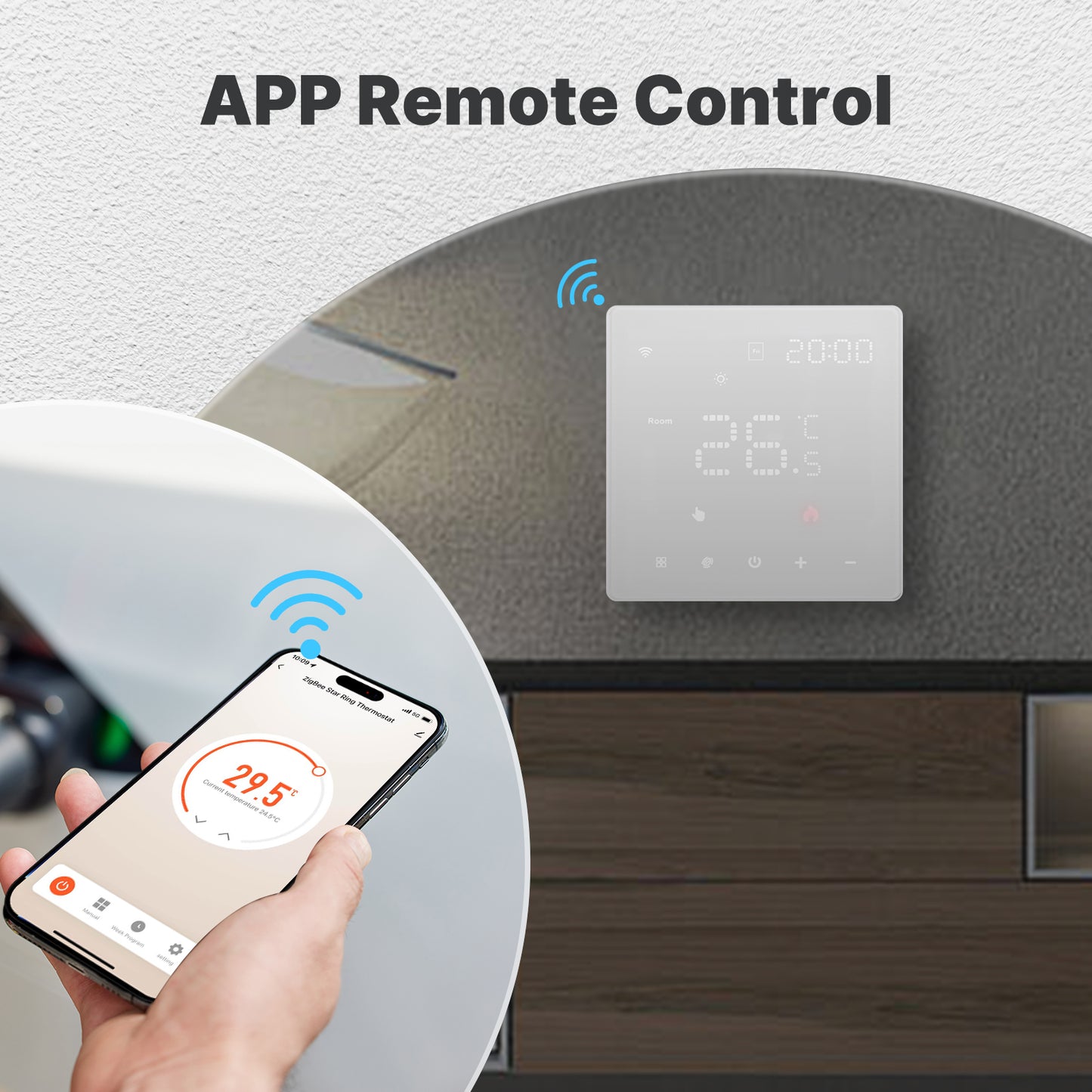WiFi Smart Thermostat Programmable Temperature Controller Electric Heating With Alexa And Google Ho 4