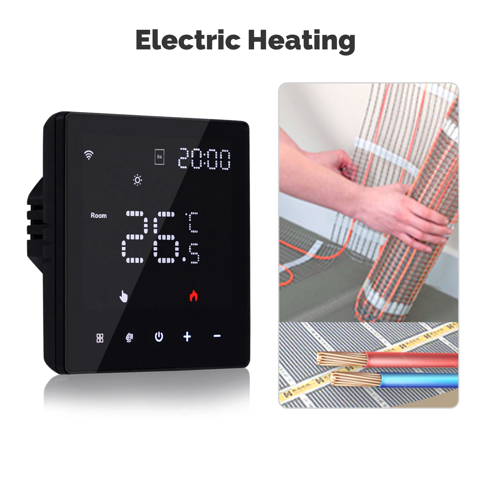 WiFi Smart Thermostat Programmable Temperature Controller Electric Heating With Alexa And Google Ho 11