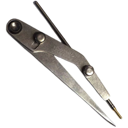 LeatherCraft Pitch Gauge Professional Nat DIY Marking Tool Silver Refill Pen Lockable Spacing Gauge 1