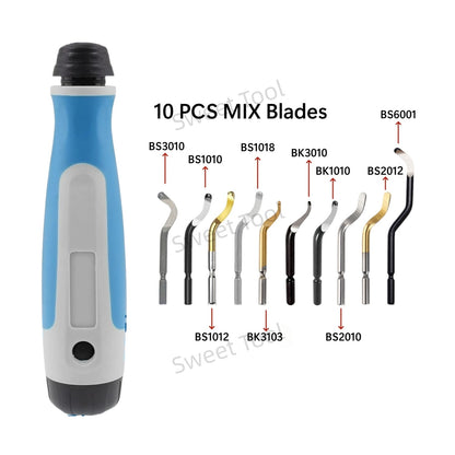 Deburring Tool Kit Rotary Burr Remover Blades For Copper And Aluminum 1