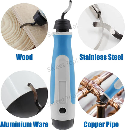 Deburring Tool Kit Rotary Burr Remover Blades For Copper And Aluminum 2