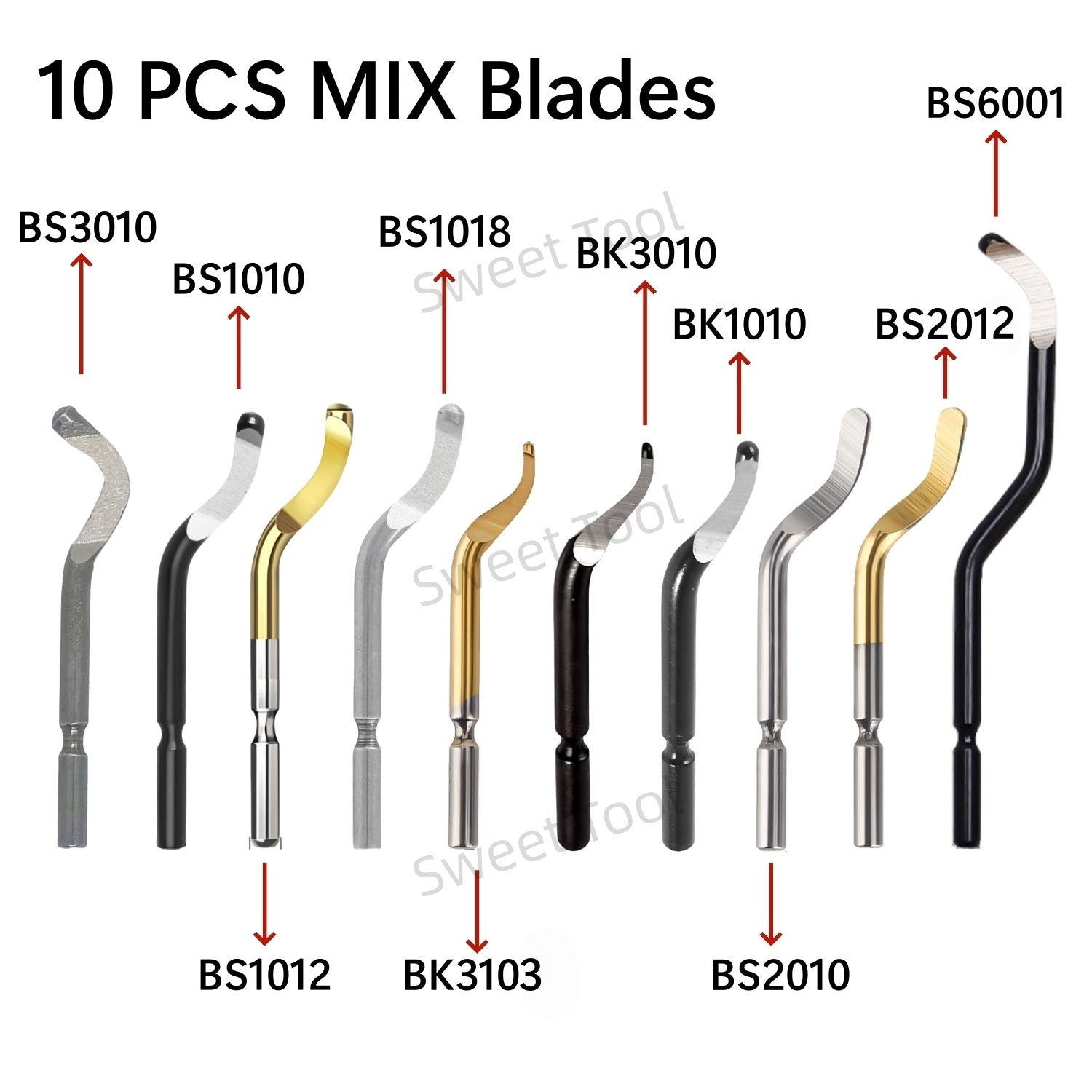 Deburring Tool Kit Rotary Burr Remover Blades For Copper And Aluminum 5