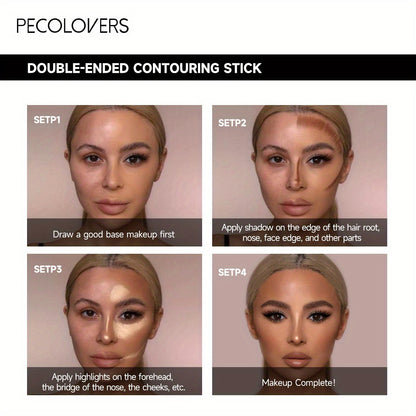 Doubleheaded Contouring Stick Concealer Highlighter For V Face Threedimensional Nose Bridge Shadow  4