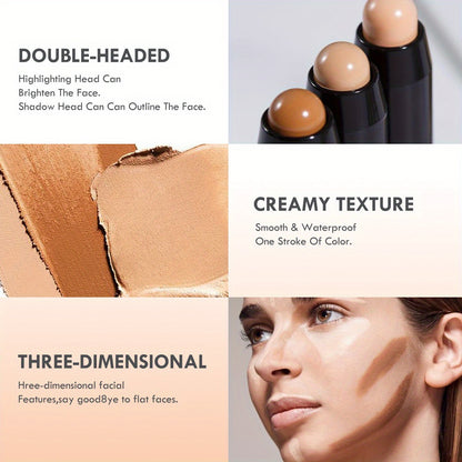 Doubleheaded Contouring Stick Concealer Highlighter For V Face Threedimensional Nose Bridge Shadow  2