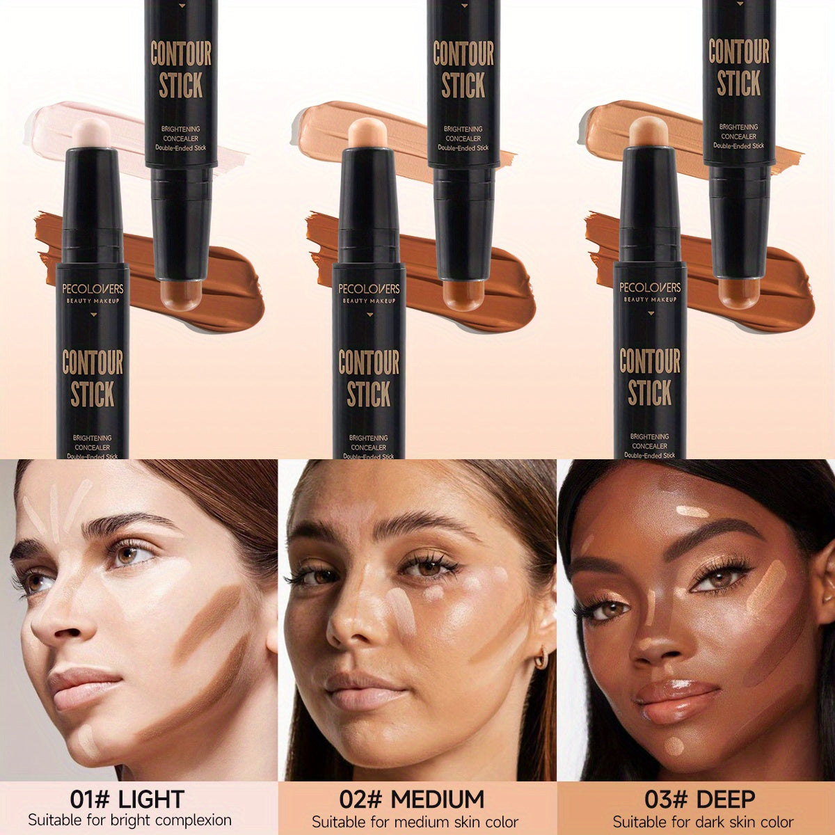 Doubleheaded Contouring Stick Concealer Highlighter For V Face Threedimensional Nose Bridge Shadow  1