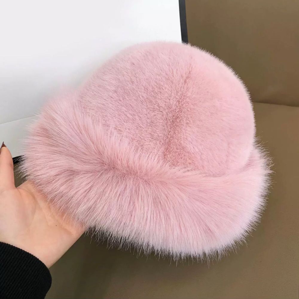 Warm Ear Protection Winter Hat For Women Snow Ski Cap Faux Fox Fur Bomber Windproof Russian Bonnet  6