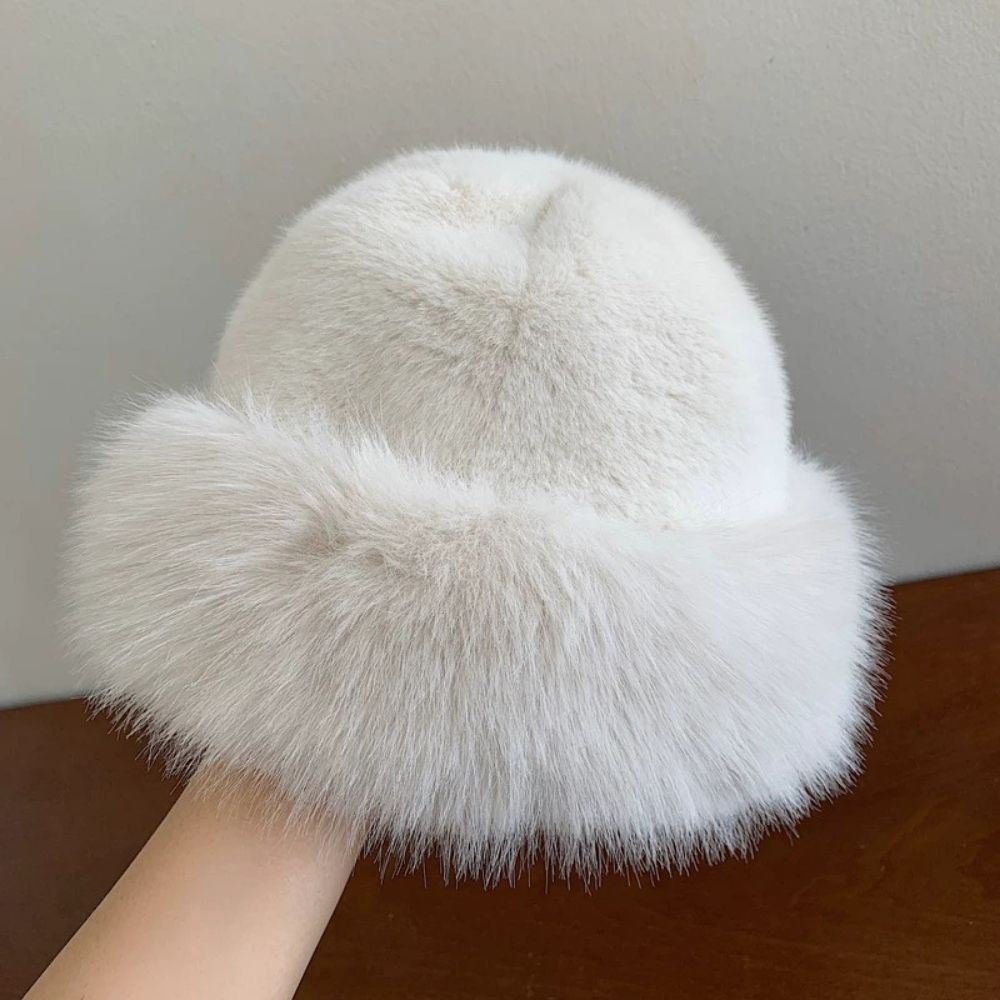 Warm Ear Protection Winter Hat For Women Snow Ski Cap Faux Fox Fur Bomber Windproof Russian Bonnet  5