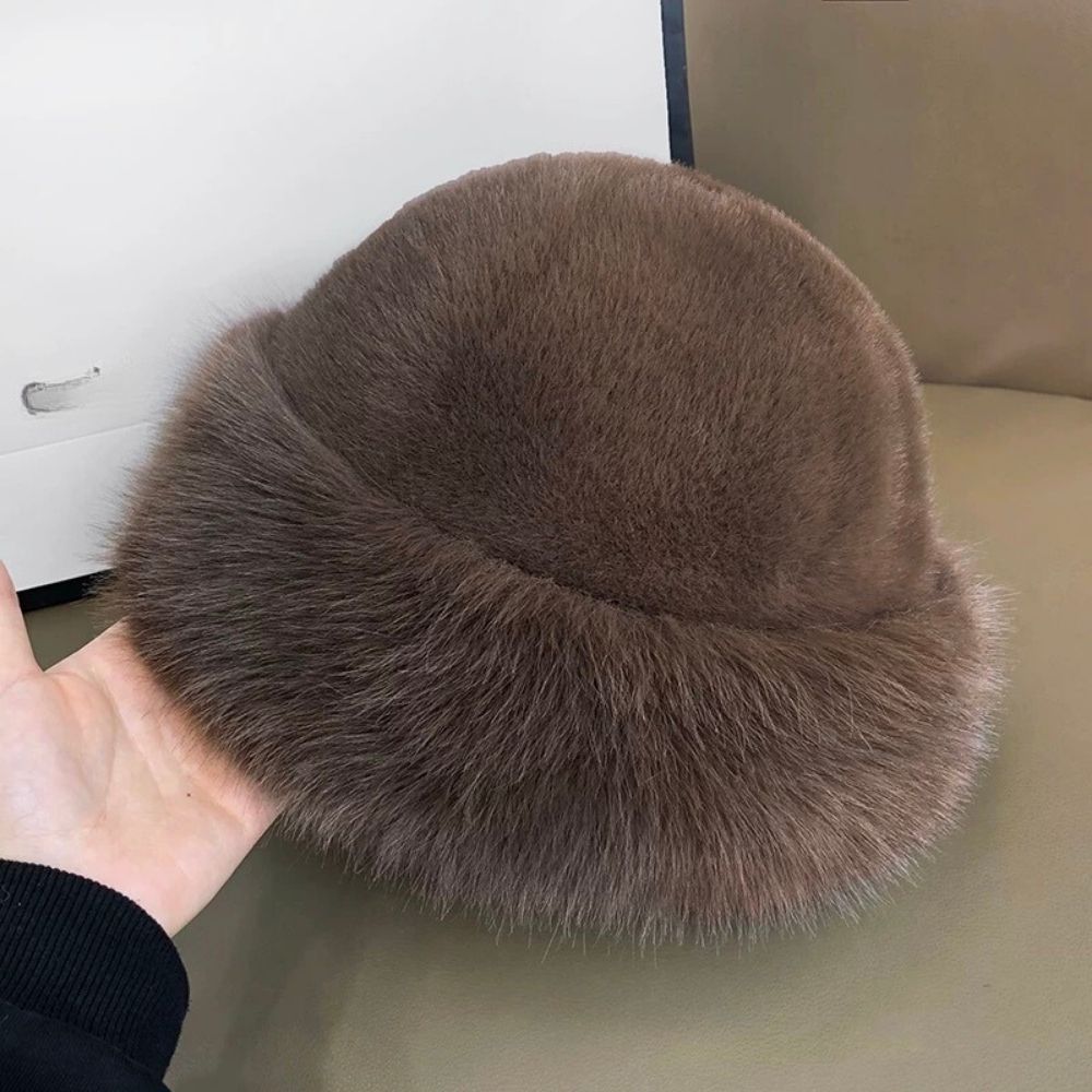 Warm Ear Protection Winter Hat For Women Snow Ski Cap Faux Fox Fur Bomber Windproof Russian Bonnet  7
