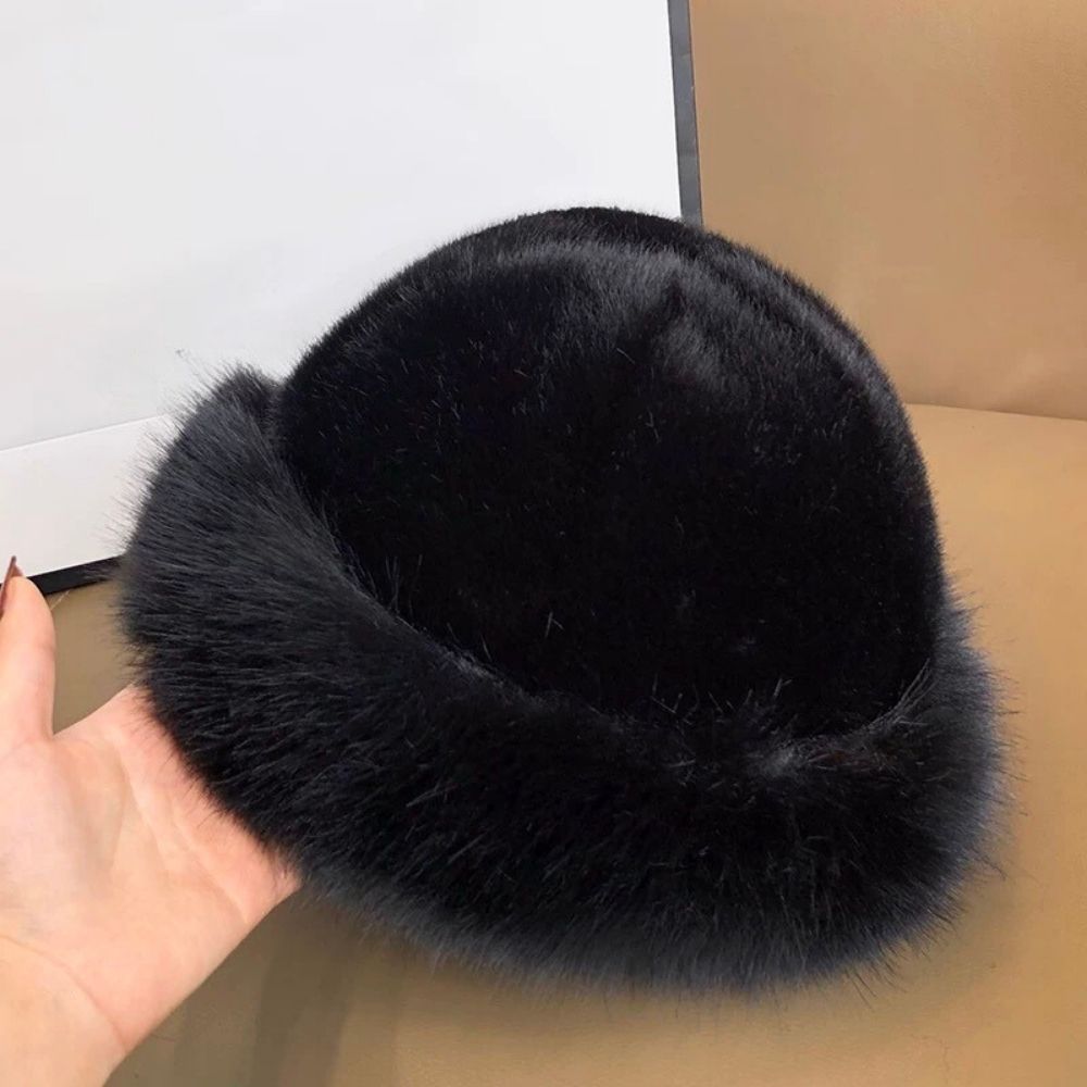Warm Ear Protection Winter Hat For Women Snow Ski Cap Faux Fox Fur Bomber Windproof Russian Bonnet  8
