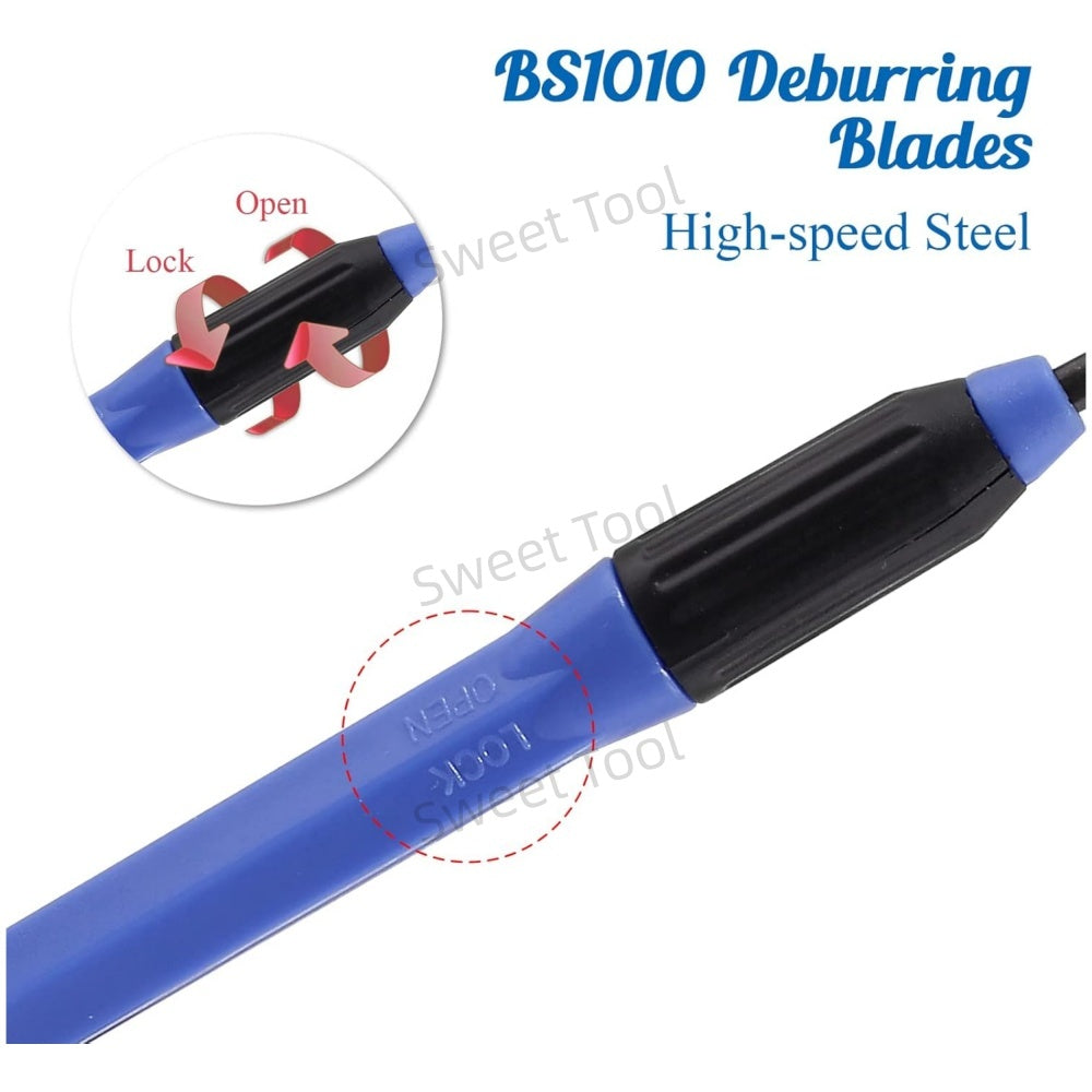Deburring Tool Set MultiBlade Burr Removal Tool For Wood Plastic Brass Aluminum 2