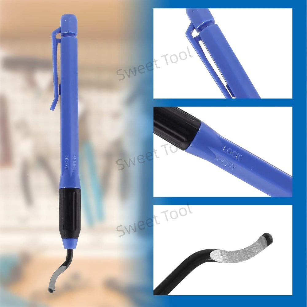 Deburring Tool Set MultiBlade Burr Removal Tool For Wood Plastic Brass Aluminum 6