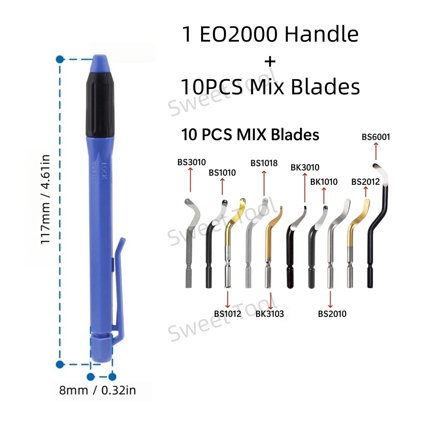 Deburring Tool Set MultiBlade Burr Removal Tool For Wood Plastic Brass Aluminum 5