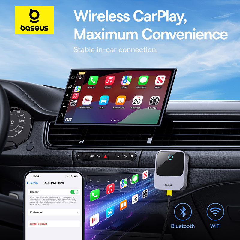 Wired To Wireless CarPlay Adapter For Auto Connect Smart CarPlay PlugPlay Bluetooth Car System 4