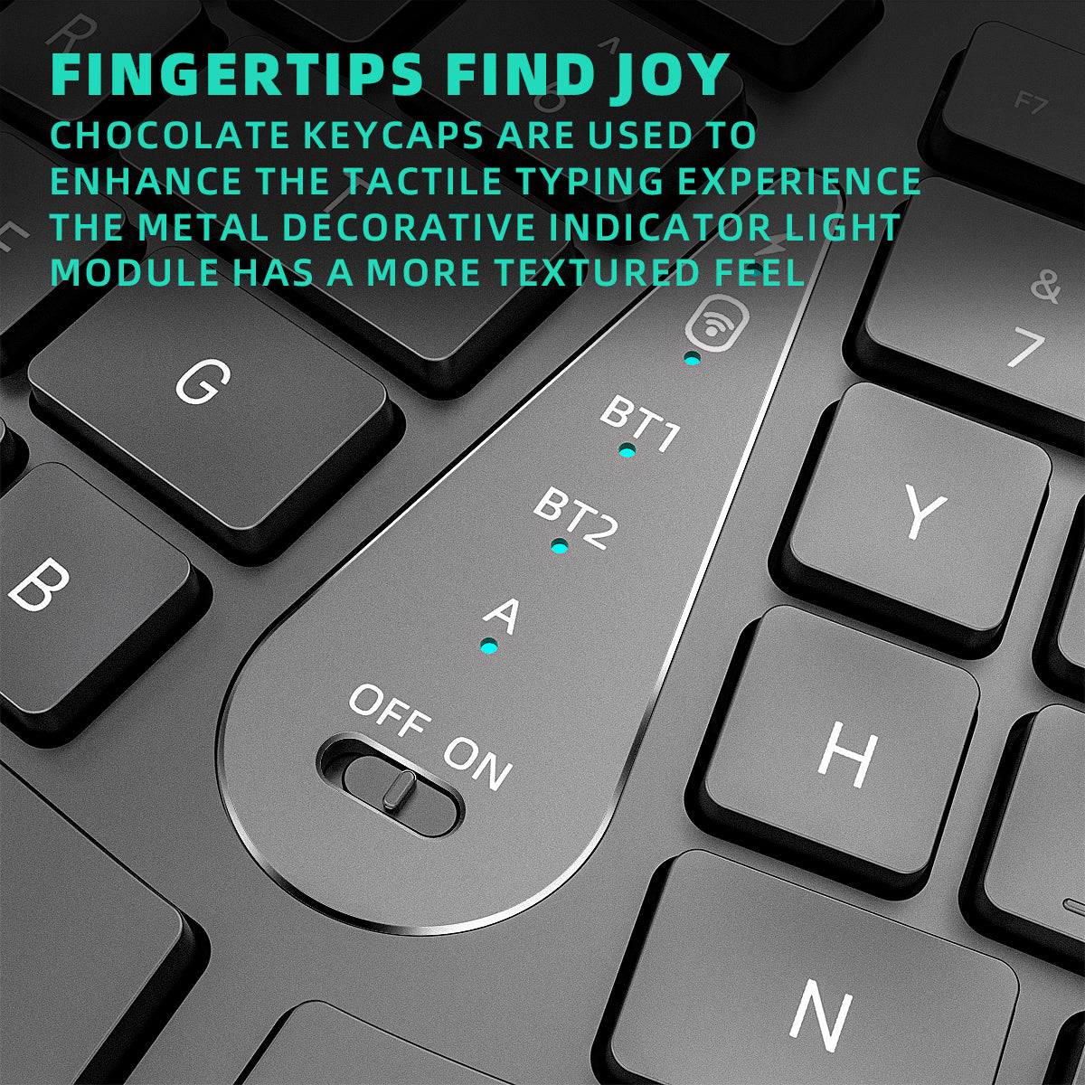Comfortable Wireless Ergonomic Keyboard With Palm Rest MultiDevice Rechargeable Bluetooth Keyboard  4