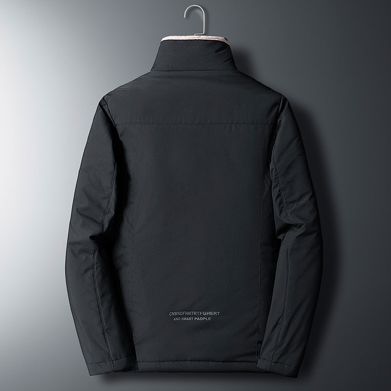 Men Fashion Casual Coat Men Winter Windproof Jacket Thick Fleece Outdoor Classic Jacket Men 1