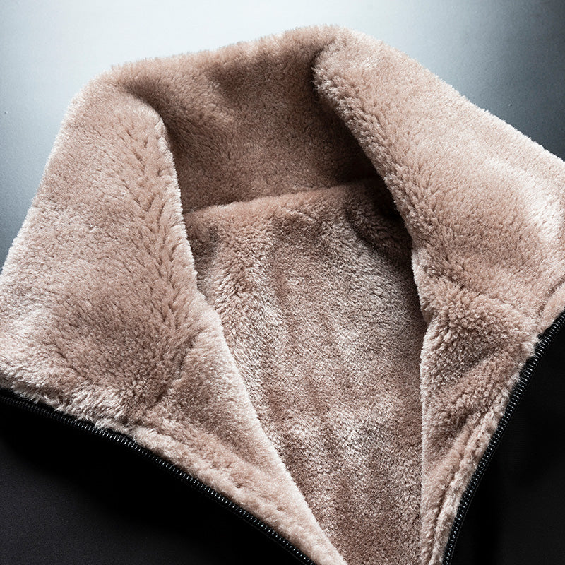 Men Fashion Casual Coat Men Winter Windproof Jacket Thick Fleece Outdoor Classic Jacket Men 2