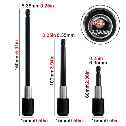 Electric Drill Driver Quick Release Extension Rod Hexagonal Selflocking Tool Screwdriver Extension
