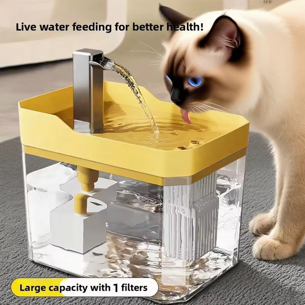 Cat Water Fountain Automatic Water Dispenser Quiet Pet Drinker Live Circulation Filter Cat Small Pe 1