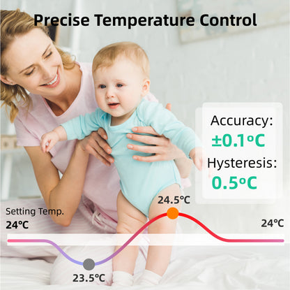 Smart WiFi Thermostat Wireless Temperature Controller Heating Water Gas Boiler USB Battery Powered  1