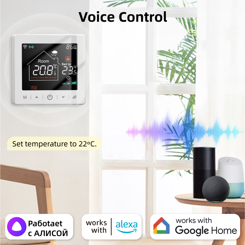 Smart WiFi Thermostat Wireless Temperature Controller Heating Water Gas Boiler USB Battery Powered  4