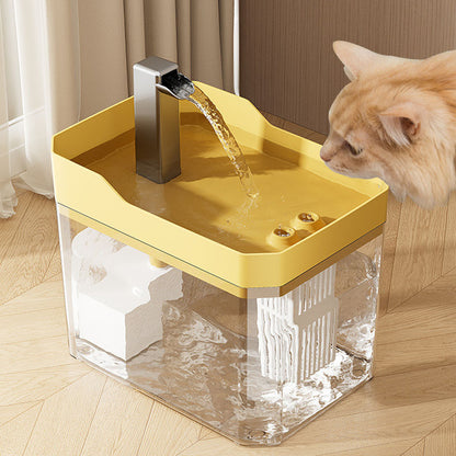 Cat Water Fountain, Automatic Water Dispenser, Quiet Pet Drinker, Live Circulation Filter, Cat Small Pet Hydration Bowl