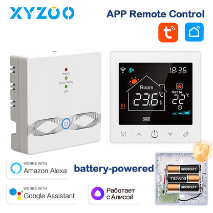Smart Wireless Thermostat For Gas Boiler WiFi Programmable Temperature Controller Works With Google 1
