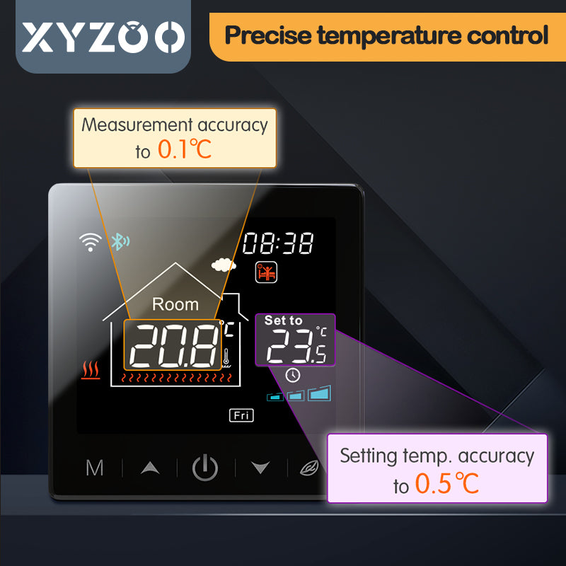 Smart Wireless Thermostat For Gas Boiler WiFi Programmable Temperature Controller Works With Google 3
