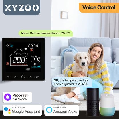 Smart Wireless Thermostat For Gas Boiler WiFi Programmable Temperature Controller Works With Google 5