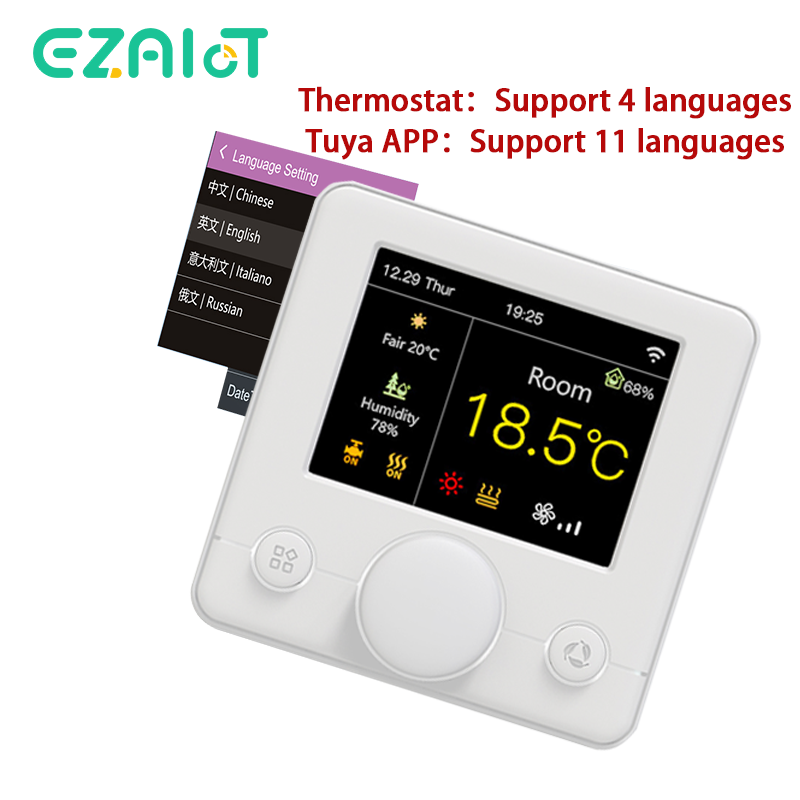 Smart WiFi Thermostat For Floor Heating Gas Boiler Humidity Control Google Home Alexa 4