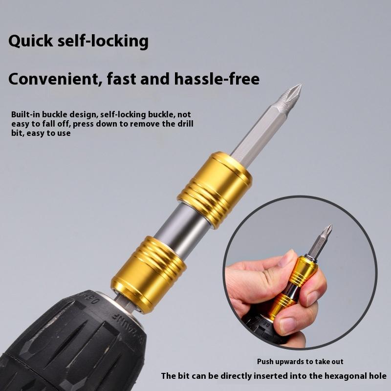 Hex Quick Release Extension Rod Portable Double Head Screwdriver Bit Holder For Power Tools 1