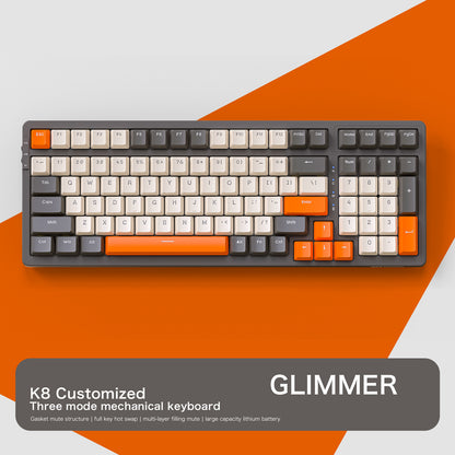 Wireless Mechanical Keyboard With Full Key Hot Swap Lighting Effects Trimode Connection Gasket Muff 2